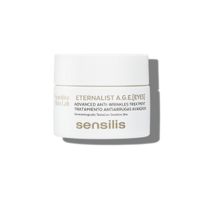 Sensilis Eternalist A.G.E. [Eyes] Contorno de Ojos Crema bálsamo reparadora para el contorno de los ojos con complejo revitalizante y antiarrugas avanzado que corrige arrugas, difumina bolsas y ojeras y reafirma el párpado caído