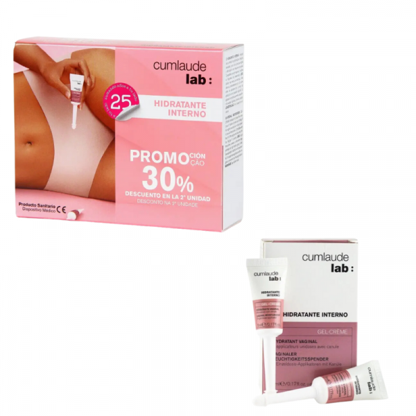 Cumlaude Hidratante Interno Vaginal 6 Aplicadores Monodosis x 2 Duplo