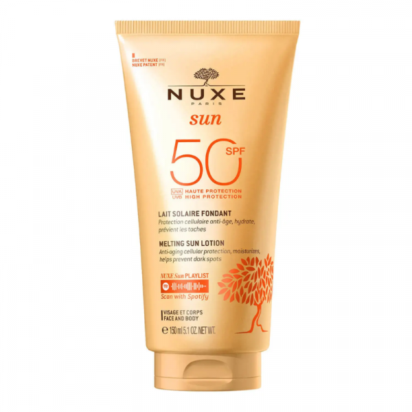 Leche Fundente SPF 50 protector solar Nuxe