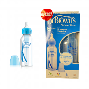 Pack Biberon Standard 250ml Azul Dr.Browns