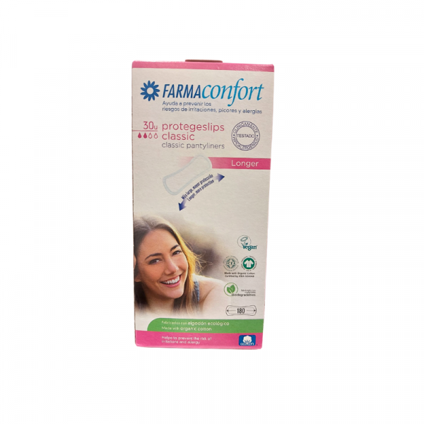 Protege Slip Farmaconfort Classic Algodón, 30 Unidades