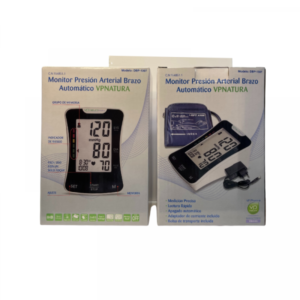 Tensiometro Monitor Presion Arterial Digital Brazo Basic Premium VP Natura