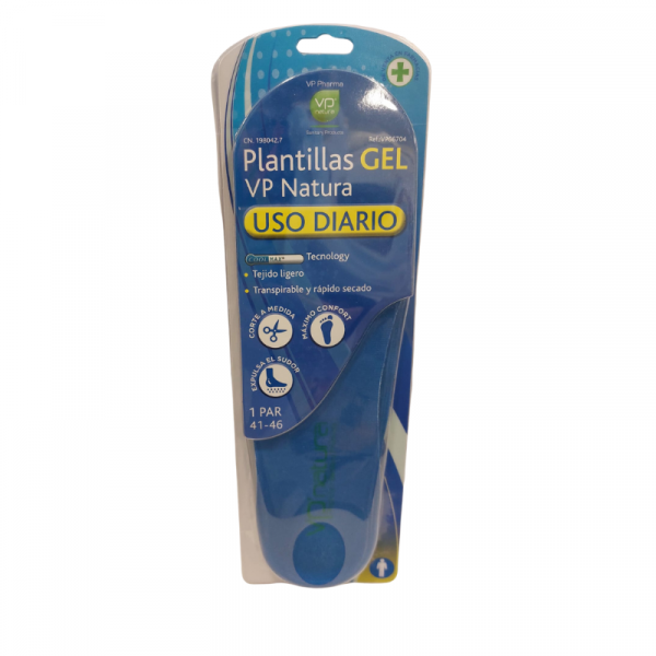 VP Natura Plantillas Gel Uso Diario Tallas 41-46