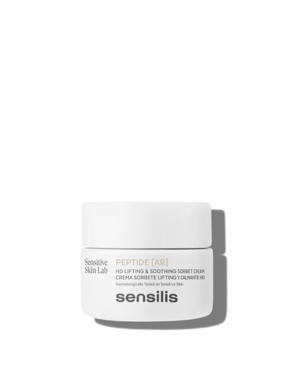 Crema sorbete de rápida absorción con efecto lifting inmediato, que mejora la firmeza y elasticidad de la piel, hidrata y repara los signos de la sequedad y calma la sensibilidad de la piel desde la primera aplicación.