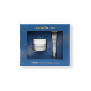 Descubre nuestra rutina Origin Pro, ideal para un efecto regenerador y rejuvenecedor. Este Pack de Navidad contiene: Origin Pro EGF-5 [Cream] 50ml Crema de textura rica de fácil absorción para un tratamiento rejuvenecedor y regenerador global de la piel que actúa en sinergia sobre todos los signos de la edad. Origin Pro EGF-5 [Eyes] 15ml Contorno de ojos de textura cremosa con pigmentos beige iluminadores para un tratamiento rejuvenecedor y regenerador global indicado para todo tipo de contornos.