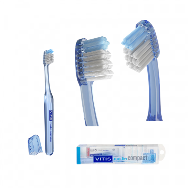 Cepillo Compact Medio VITIS + Pasta 15ml