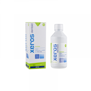 Xeros dentaid® colutorio es un enjuague de uso diario que hidrata la cavidad bucal y está específicamente indicado para personas con problemas boca seca o xerostomía.