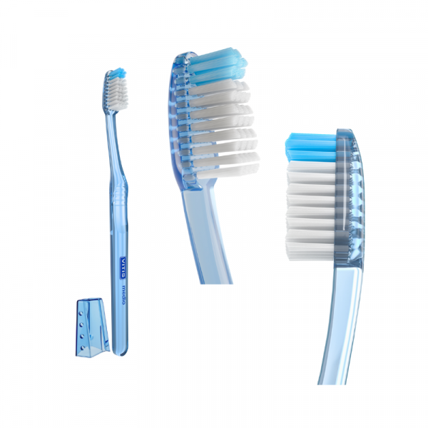 Cepillo Vitis Medio, Higiene bucal diaria en adultos. Pacientes con encías sanas, sin alteraciones dentales y gingivales importantes.
