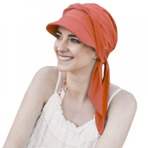 Turbante - gorro oncológico confeccionado con tejido natural de bambú. Específico para casos de alopecia o pérdida de cabello durante los tratamientos oncológicos.