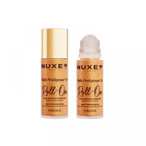 Nuxe Huile Prodigieuse Or, aceite en seco de cuerpo, rostro, cabello, ahora en formato roll on Hidrata, satina e ilumina