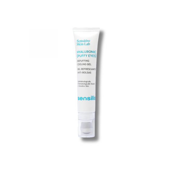 Contorno de ojos Hyaluronic [Puffy eyes] de Sensilis, es la solución instantánea para refrescar la mirada cansada y dar un boost de hidratación en el contorno de ojos.