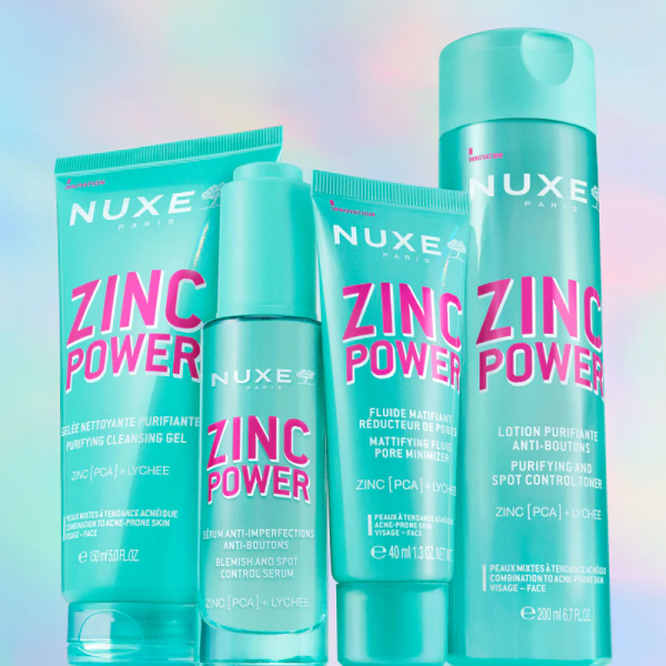 Rutina Antiimperfecciones Zinc Power de NUXE, para pieles grasas con tendencia acneica