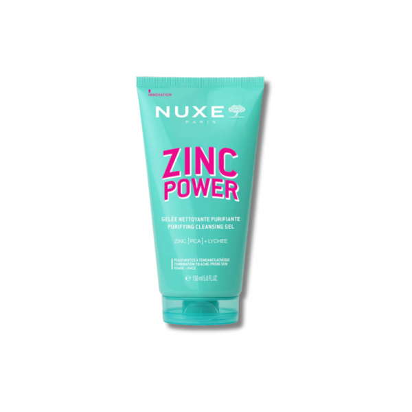 El Gel limpiador purificante Zinc Power de nuxe está diseñado para pieles mixtas a grasas con tendencia acneica, este tratamiento no comedogénico es el primer paso esencial en tu rutina anti-imperfecciones. Limpia en profundidad, matifica y minimiza los poros sin resecar la piel.