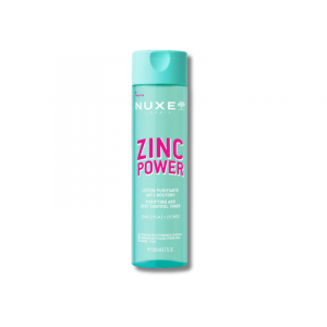 La loción purificante anti-imperfecciones zinc power de nuxe, minimiza los poros y reduce las imperfecciones con esta eficaz loción para pieles mixtas con tendencia acnéica.