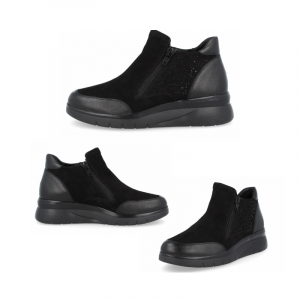 BOTÍN MANILA , piel muy flexible y adaptable. Ajuste cremallera en ambos costados. Apto para adaptar plantillas a medida, horma extra-ancha, fabricados con los mejores materiales de primera calidad. Indicado para mujeres que precisan un calzado cómodo, amplio y adaptable. Las costuras internas están protegidas, evitando rozaduras y protegiendo los pies más sensibles y delicados.