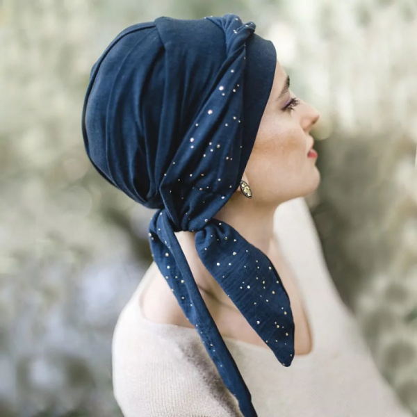 Turbantes de algodón otoño invierno Carebell, para la perdida de cabello por tratamiento oncológico o alopecia.