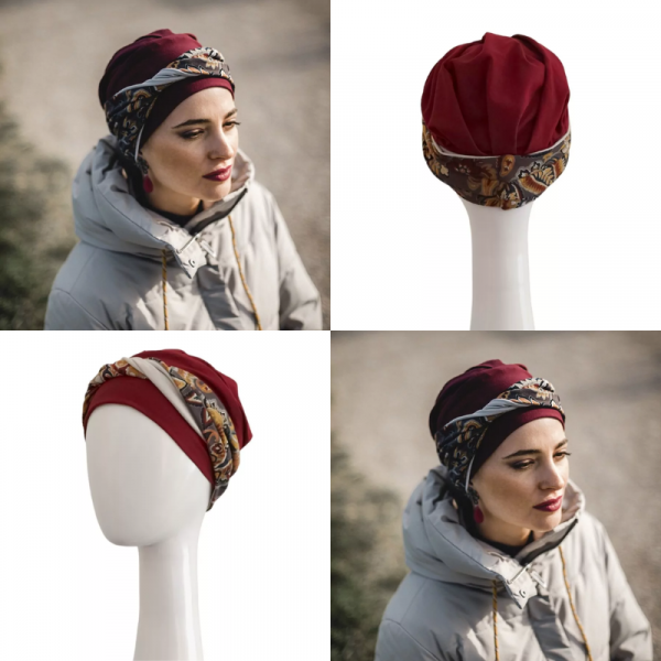 Turbantes de algodón otoño invierno Carebell, para la perdida de cabello por tratamiento oncológico o alopecia.