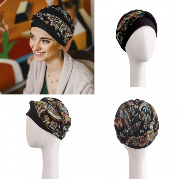 Turbantes de algodón otoño invierno Carebell, para la perdida de cabello por tratamiento oncológico o alopecia.