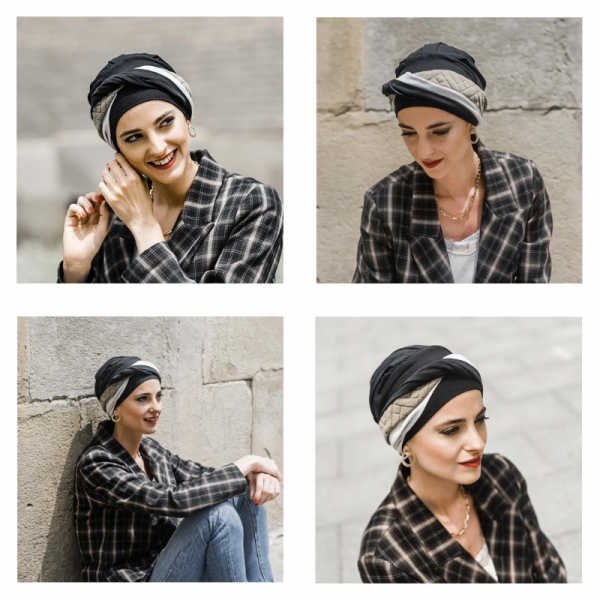 Turbantes de algodón otoño invierno Carebell, para la perdida de cabello por tratamiento oncológico o alopecia.
