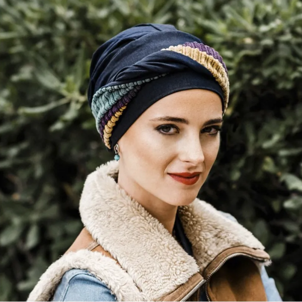 Turbantes de algodón otoño invierno Carebell, para la perdida de cabello por tratamiento oncológico o alopecia.