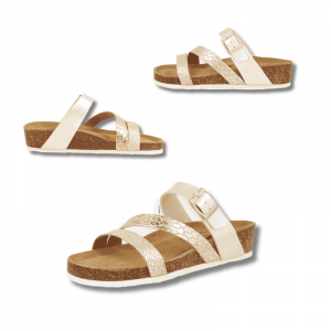 Sandalias para fascitis plantar, anatómicas acolchadas, para pies fatigados.