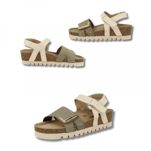 Sandalia de verano, muy cómodas, planta anatómica, ajuste con velcro, para pies anchos y delicados